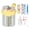 Yellow, variant on Cute Dual Drink Straw Water Bottle 26 oz Portable Kawaii Kids Hydration Jug Green