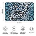 thumbnail image 3 of Blue Leopard Print Bathroom Rugs Mat,Non Slip Microfiber Bathroom Rug,Rubber Backing,Soft Bathroom Mats for Bathroom Floor,Tub and Shower,17x27in(43x68cm), 3 of 5