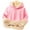 Pink, variant on DJskiyers Boys Girls Winter Sweatshirt Sherpa Lined Warm Pullover Thicken Thermal Hoodies Soft Fuzzy Tops Solid Casual Outerwear