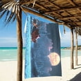 thumbnail image 2 of Ryvnso Santa Claus in Winter Night Oversized Beach Towel Microfiber Bath Blankets Swimming Fitness 37" x 74", 2 of 5