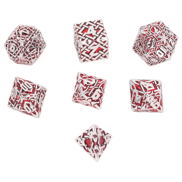 Dados De Juego De Mesa, Juego De Dados Poliédricos De Número Transparente De 7 Piezas Sólido Para Fiesta Para Adultos ANGGREK Otros
