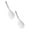 White, variant on 1 Pc Kitchen Ladle Strainer, Skimmer Spoon, Large Slotted Spoon with High Heat Resistant, Non Stick Cooking Skimmers Multifunctional Fine Slotted Spoon for Cooking Noodles Dumplings Vegetables, Blue
