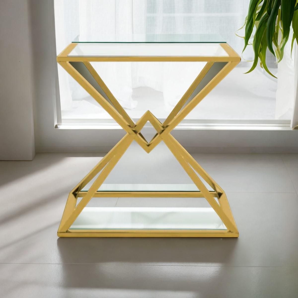 Table d'appoint Cinna en or