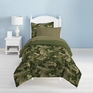 Dream Factory Twin 5-Piece Camo Comforter Set, Bed-in-a-Bag, Cotton ...