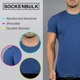 thumbnail image 5 of SOCKS'NBULK Mens Cotton Crew Neck Short Sleeve T-Shirts Royal Blue Colors Bulk Pack (36 Pairs - 3X-Large), 5 of 7