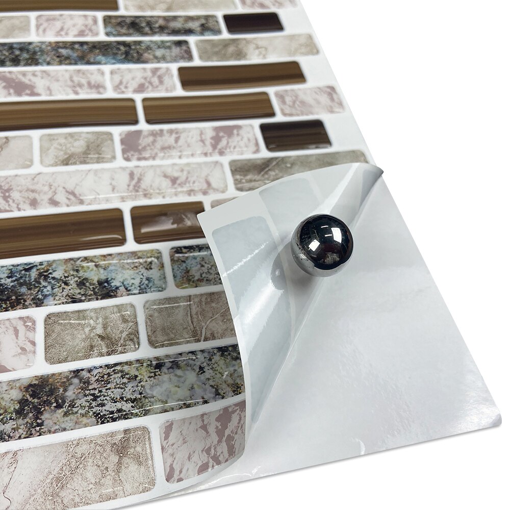 clevermosaics Peel and Stick Tile Panels for Kitchen and Bathroom, 10 Sheets