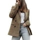thumbnail image 1 of Gibobby Blazer de mujer Mujeres Chaqueta De Traje De Blazer Delgada para El Trabajo Diario Collar De La Solapa del Traje(A,G), 1 of 5