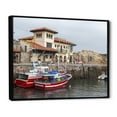 thumbnail image 2 of Designart "Comillas Cantabria Spanish Fishing Vessels" Boat Fishing Floater Framed Wall Decor, 2 of 5