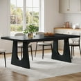 thumbnail image 1 of Fnova 70.9" Rectangular Dining Table for 6-8 People, Large Farmhouse Wood Kitchen Table with Heavy Duty Legs, Easy to Assemble, 1 of 14