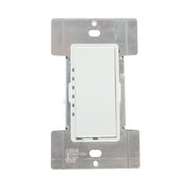 Leviton MCX10-1LW Mural 1000VA Scene-Capable Preset Digital Electronic Mark 10 Powerline Fluorescent Rocker Dimmer, Single-Pole, White