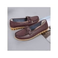 thumbnail image 4 of MAWCLOS Ladies Moccasins Comfort Nursing Shoes Slip On Resistant Loafers Bow Work Boat Shoe Coffee 7.5, 4 of 9