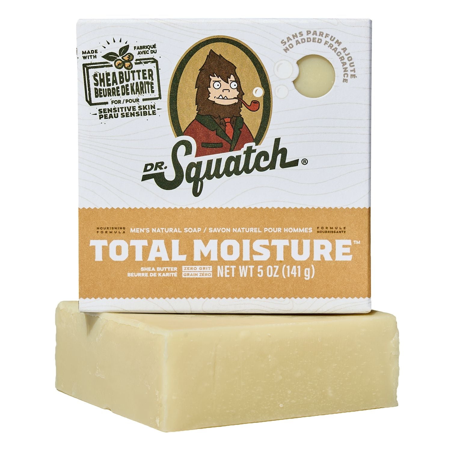 Total Moisture Unscented Shea Butter 5oz Bar Soap (INTL), DRSQ SHEA BTTR SOAP 5oz