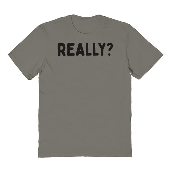 Really Humor Graphic Charcoal Men's Cotton T-Shirt