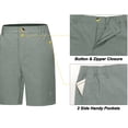 thumbnail image 5 of Little Donkey Andy 8 Inch Inseam Golf Shorts for Women Bermuda Quick Dry Elastic Waist Shorts for Hiking Travel Casual Green XS, 5 of 6