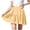 Khaki, variant on Khunlpohl Girl's Cotton Skirts Elastic Waisted Pleated Ruffled Hem Summer Casual Comfortable Vacation Skirt