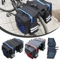 thumbnail image 4 of Waterproof Bike Pannier Bag with Reflective Strip, Mountain Bicycle Rear Rack Storage Bag with Multiple Pockets, 4 of 7