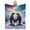 50x40, variant on Aurora Penguin Love Blanket Valentines Day Penguin Throw Blanket Arctic Animal Northern Lights Cozy Flannel Blanket 50x40