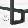 thumbnail image 5 of Home Gear Glass Top Black Frame Coffee Table with Storage, 5 of 5