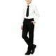 thumbnail image 1 of Odeerbi Niños 3 Piezas Caballero Traje Formal Preppy Traje de Manga Larga Camisa de Vestido y Pantalones de Traje Con Corbata Uniforme Escolar Conjunto, 1 of 8