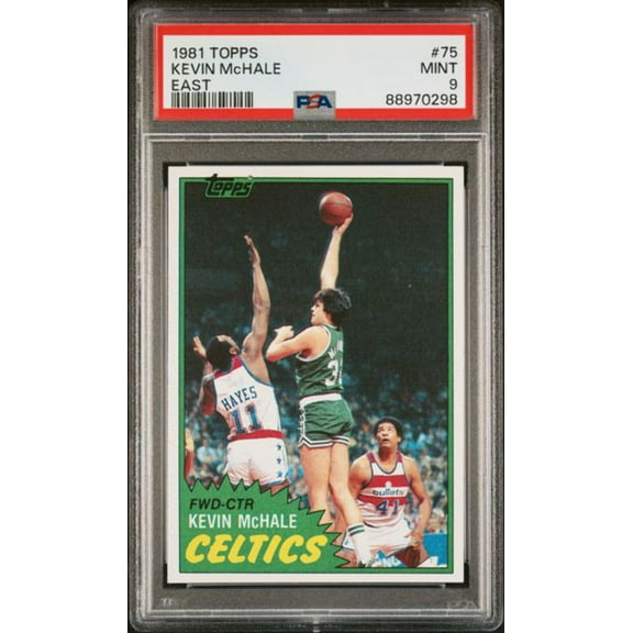 Graded 1981 Topps Kevin McHale #75 Rookie RC Basketball Card PSA 9 Mint