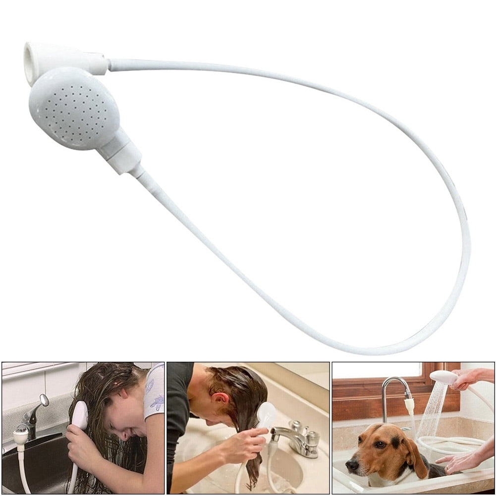Sink Bath Shower Head, Dog Pet Washing Holder Attachment Hose Spray, Faucet Shower Head, Spray Rubber Hose Portable Shampoo Sprayer