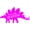 Pink, variant on Stegosaurus Dinosaur Wall Decal - "You are dinomite" Quote for Bedroom Walls - 20"x15" - Dino Décor for Boy's Room