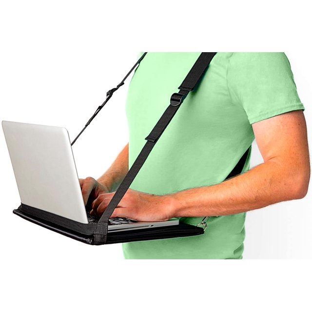Office Up Laptop Harness, Standing Laptop Harness, Standing Desk, Hands Free Wearable Desk for Laptop (16") or Notebook Mobile Walking Laptop Carrier, Adjustable Desk, Portable Laptop Stand