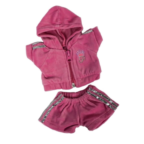 Pink Jogging Doll Outfit for 6–10 Inch Dolls – T-Shirt and Pants Clothing Set