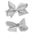 thumbnail image 2 of NYFASHION101 Toddlers' Girls' Smooth Grosgrain Ribbon Bow Alligator Clip, Peach, 2 of 2