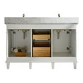 thumbnail image 5 of Legion Furniture 54" MDF/Veneer Wood Double Sink Vanity Cabinet in White, 5 of 10