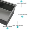 thumbnail image 5 of Gunmetal Black Workstation Kitchen Sink - 28"x 18"x 10" Single Bowl Workstation Undermount Kitchen Sink 16 Gauge Stainless Steel, 5 of 8