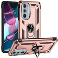 thumbnail image 1 of Allytech Moto Edge 30 Pro Case with Kickstand, Ring Holder Kickstand Military Grade Shockproof Anti-scratch Protective Compatible with Car Mount Case Cover for Motorola Edge 30 Pro -Rosegold, 1 of 6
