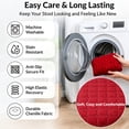 thumbnail image 5 of BESEW7 Stool Covers Round Elastic Padded Cushion Cover for Bar Stools Kitchen Chair Seats Thick Comfortable Washable Round Stool Seat Cover, 5 of 8