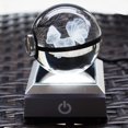 thumbnail image 4 of 3D Crystal Ball Night Light, LED Anime Table lamp , USB Touch 7 Color Change Light for Kids Bedroom 6CM Ball (pkc), 4 of 5