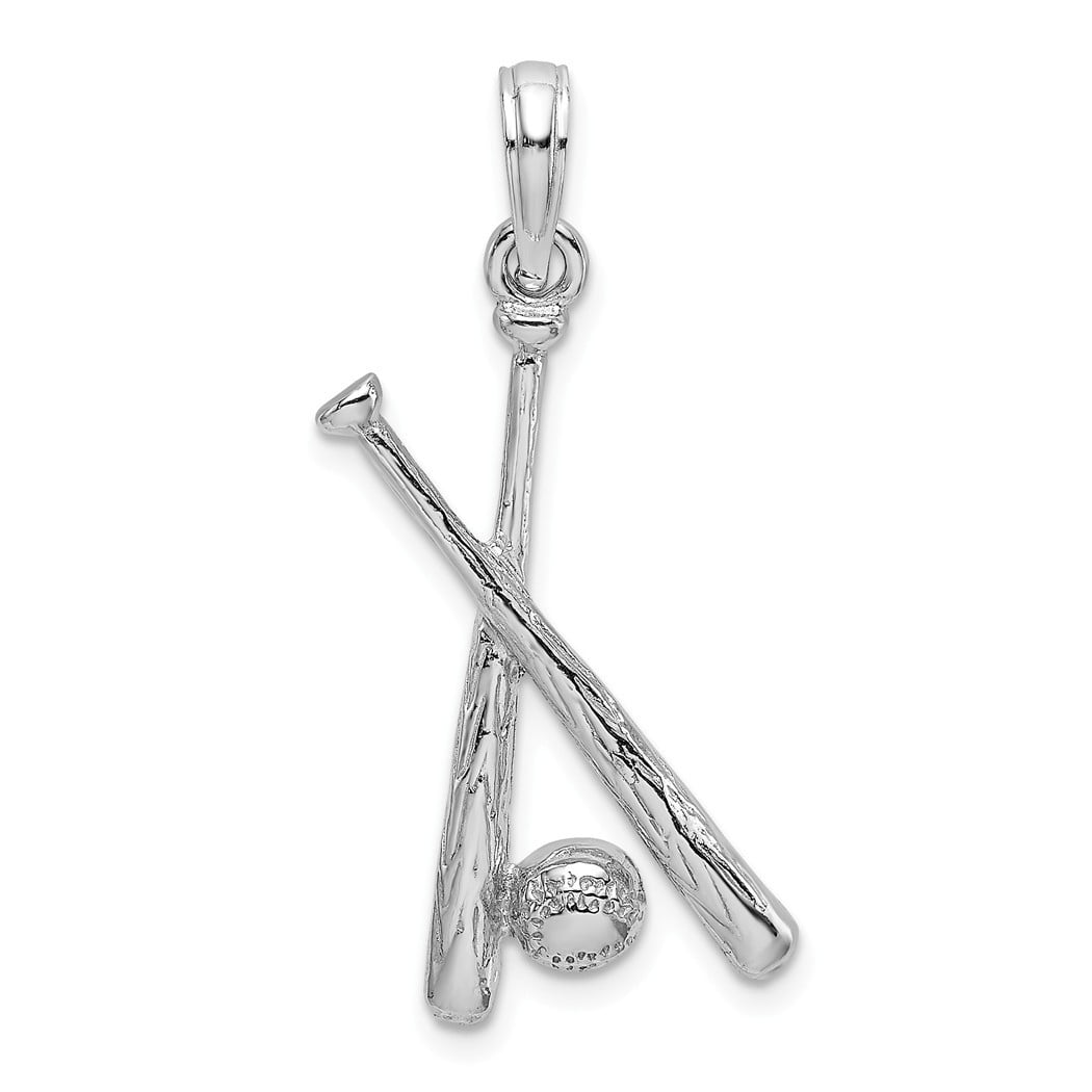 27 mm Jewels Obsession 14K White Gold Gymnast Pendant