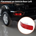thumbnail image 3 of Carcasa de luz trasera del parachoques Unique Bargains Reflector de luz trasera inferior No.8337A030 para Mitsubishi Outlander 2006-2012 Rojo 1 Pc Trasera Izquierda Impermeable, 3 of 6
