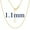 1.1mm-Gold, variant on PROSTEEL 925 Sterling Silver Chain Necklace Gold Plated Chain for Women 1.1mm Cable Chain Necklace Thin Sturdy 22 Inch Fine Jewelry Collection Gift for Mom Wife Girlfriend