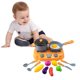 thumbnail image 1 of Juego de cocina de 15 piezas para niños: juego de frutas y verduras con comida para cortar, juguete educativo para niños y niñas, ideal para juegos de rol en supermercados, vajilla de plástico de simu, 1 of 6