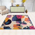 thumbnail image 2 of Yayeee Area Rugs for Living Room 5.2'x4' Indoor Non Slip Washable Bedroom Carpet, Flowers Pattern Style, 2 of 6