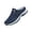 Blue, variant on Women's Orthopedic Backless Walking Mules, Anti Slip Slip On Loafers, Arch Support Outdoor Hiking Daily Casual Walking Shoes Blue