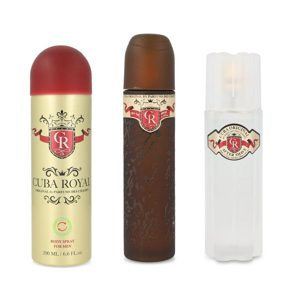 Set Cuba Royal 3Pzs Cuba Fragancia Para Hombres 100Ml