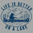 thumbnail image 2 of Men's Lost Gods Bear Canoe on Lake Sweatshirt, 2 of 4