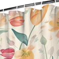 thumbnail image 3 of Pioneer Flower Floral Print Pattern Shower Curtain 36"x72" ,Bathroom Decorative Shower Curtains Set with 12 Hooks,Modern Waterproof Washable Shower Curtain, 3 of 6