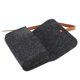 thumbnail image 5 of BRIGHTFUFU Estuche portátil para anteojos de fieltro, bolsa de almacenamiento para gafas de sol, estuche para lápices de lana, estuche para maquillaje, estuche para cosméticos (gris oscuro), 5 of 7