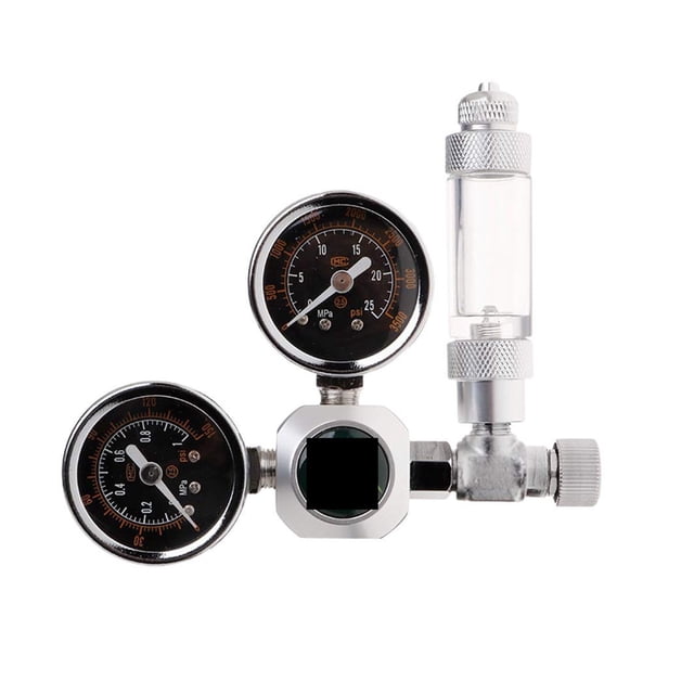 Régulateur de CO2 Aquarium DIY Solénoïde Magnétique Valve de Contrôle Accessoires de Réservoir de Poissons Valve de Réduction de Pression CO2, Installation Facile