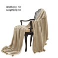 thumbnail image 2 of Manta de acrílico de punto trenzado Dreux con diseño de puntadas de semillas The Urban Port beige, 2 of 2
