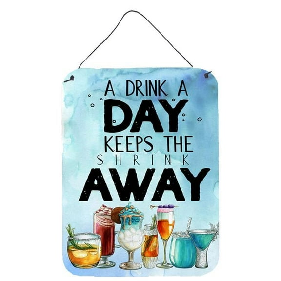 A Drink a Day Sign Wall or Door Hanging Prints