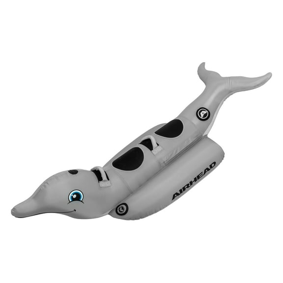 Towable Animal Tube AIRHEAD , Dolphin, 1-2 Rider Towable Tube for Boating