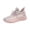 Pink, variant on Womens Breathable Fly-Woven Versatile Sports Shoes Casual Platform White Shoes