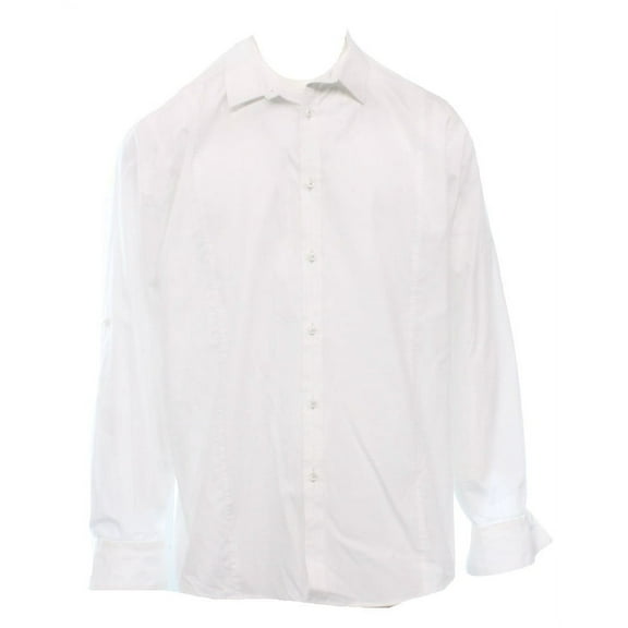 INC International Concepts White Button Down Shirt Sport , Size 2XLarge
